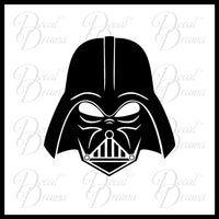 Darth Vader Mask, Star Wars-Inspired Fan Art Vinyl Decal
