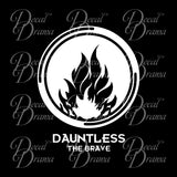 Dauntless the Brave, Divergent-inspired Fan Art Vinyl Car/Laptop Decal
