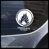 Dauntless the Brave, Divergent-inspired Fan Art Vinyl Car/Laptop Decal