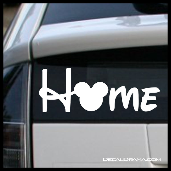 Home with Mickey head Disney-inspired Fan Art Vinyl Car/Laptop Decal