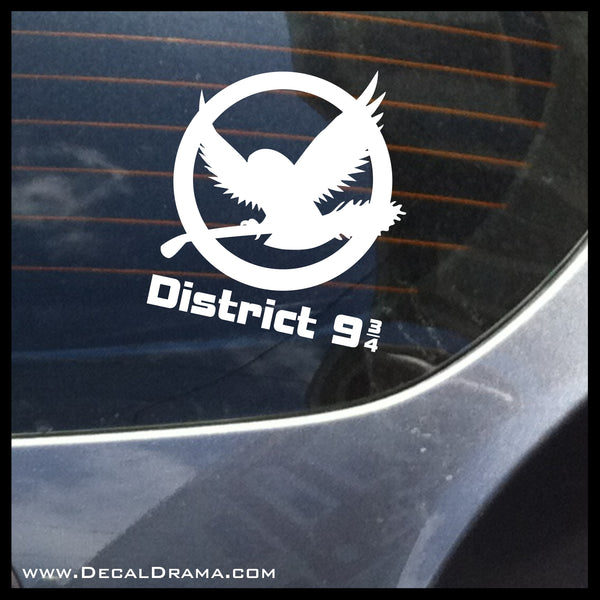 District 9-3/4, Harry Potter Hunger Games-inspired Fan Art, Vinyl Car/Laptop Decal
