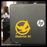 District 9-3/4, Harry Potter Hunger Games-inspired Fan Art, Vinyl Car/Laptop Decal