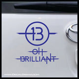 13 Oh Brilliant! Doctor Who-inspired Fan Art Vinyl Car/Laptop Decal