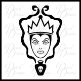 Evil Queen face inspired by Snow White's Villain Vinyl Car/Laptop Decal