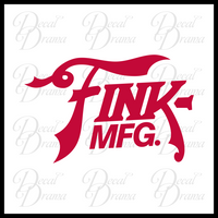 Fink Manufacturing logo, Bioshock-inspired Vinyl Decal