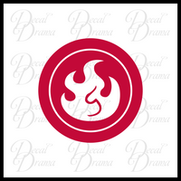 Fire Elemental, Skylander-inspired Vinyl Car/Laptop Decal