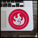 Fire Elemental, Skylander-inspired Vinyl Car/Laptop Decal