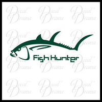 Fish Hunter Vinyl Car/Laptop Decal