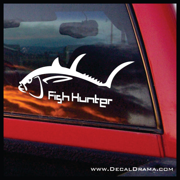 Fish Hunter Vinyl Car/Laptop Decal – Decal Drama