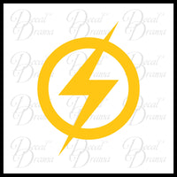 Original Flash, Flash Gordon emblem, DC Comics-inspired Justice League Fan Art Vinyl Car/Laptop Decal