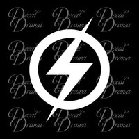 Original Flash, Flash Gordon emblem, DC Comics-inspired Justice League Fan Art Vinyl Car/Laptop Decal