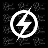 Original Flash, Flash Gordon emblem, DC Comics-inspired Justice League Fan Art Vinyl Car/Laptop Decal