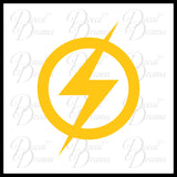 Original Flash, Flash Gordon emblem, DC Comics-inspired Justice League Fan Art Vinyl Car/Laptop Decal
