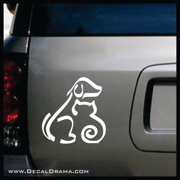 Furry Friends Puppy Kitty Dog Cat Pet Paw Vinyl Car/Laptop Decal