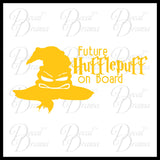 Future Hufflepuff on Board, Harry Potter-inspired Fan Art, Vinyl Car/Laptop Decal