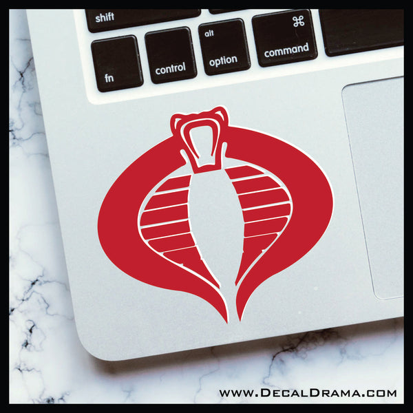 Cobra Command emblem, GI Joe Fan Art Vinyl Car/Laptop Decal