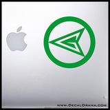 Green Arrow Oliver Queen emblem, DC Comics Arrowverse, Vinyl Car/Laptop Decal