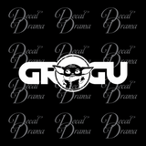 Grogu Name, The Child Baby Yoda, Mandalorian-Inspired Fan Art Vinyl Decal