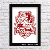 Gryffindor House Crest, Harry-Potter-Inspired Fan Art Vinyl Decal