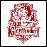 Gryffindor House Crest, Harry-Potter-Inspired Fan Art Vinyl Decal