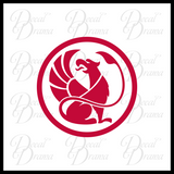Gryphon Seal in circle Vinyl Car/Laptop Decal