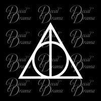 Deathly Hallows, Harry-Potter-inspired Fan Art, Vinyl Car/Laptop Decal