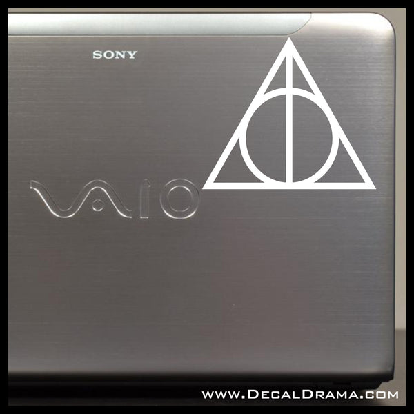 Deathly Hallows, Harry-Potter-inspired Fan Art, Vinyl Car/Laptop Decal –  Decal Drama