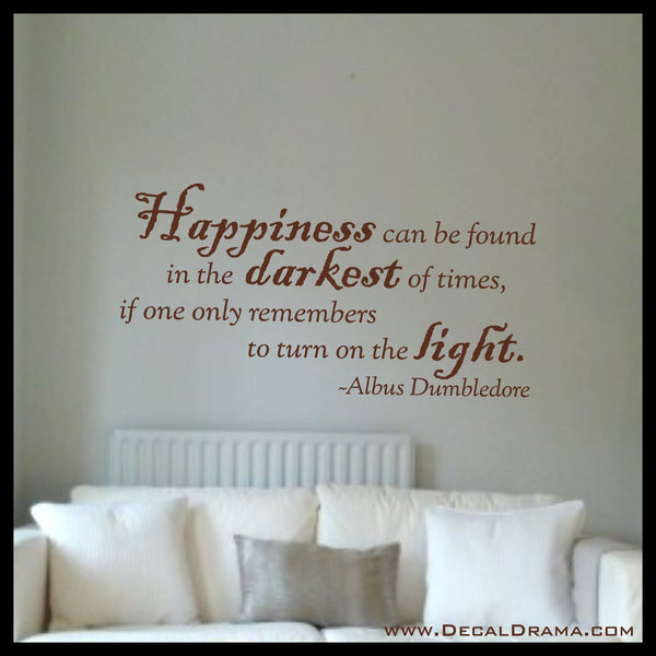 Harry Potter inspired Wall Decal Quote