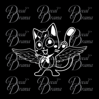 Happy magical cat, Fairy Tail-inspired Vinyl Car/Laptop Decal