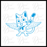 Happy magical cat, Fairy Tail-inspired Vinyl Car/Laptop Decal