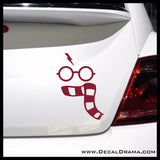 Harry's Gryffindor Scarf, Harry-Potter-inspired Fan Art, Vinyl Car/Laptop Decal
