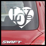 Love Heart Vinyl Car/Laptop Decal