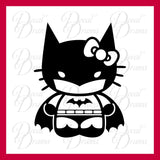 Dark Meow, Hello BatKitty Vinyl Car/Laptop Decal