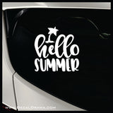 Hello Summer Vinyl Car/Laptop Decal