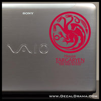 House Targaryen Dragon Fire and Blood GoT Game of Thrones-inspired Vinyl Car/Laptop Decal