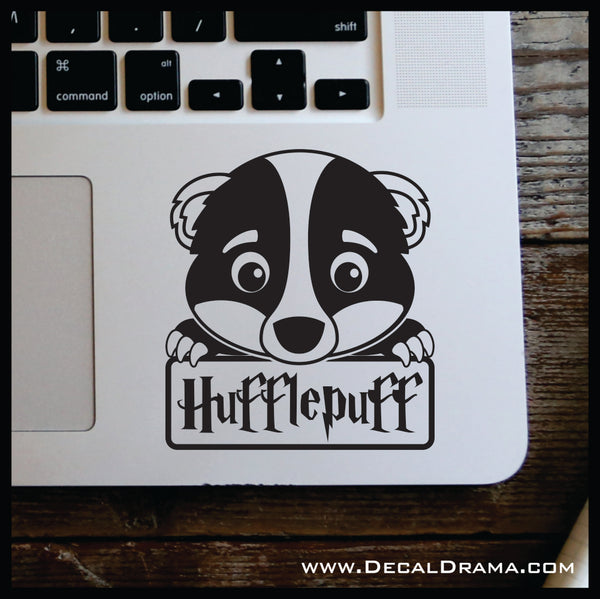 Hufflepuff Badger Chibi, Harry Potter-inspired Fan Art Vinyl Car/Laptop Decal