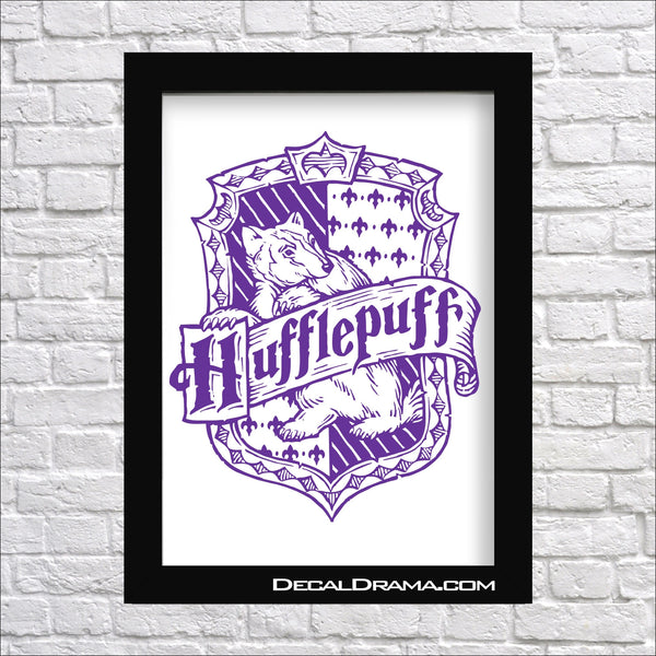 Hufflepuff House Crest, Harry-Potter-Inspired Fan Art Vinyl Decal