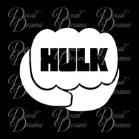 Hulk Fist, Marvel Comics Avengers, Vinyl Car/Laptop Decal