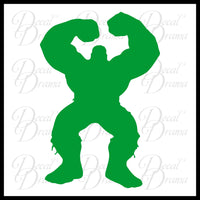Hulk Full-Body silhouette, Marvel Comics Avengers, Vinyl Car/Laptop Decal