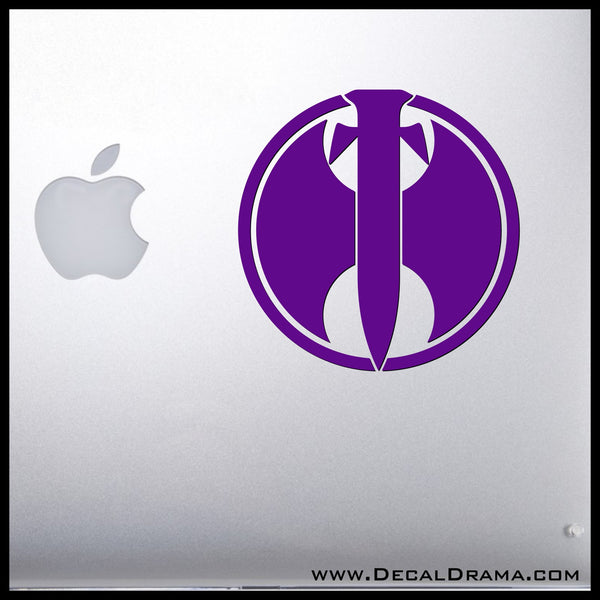 Huntress, Helena Bertinelli emblem, DC Comics Arrowverse, Vinyl Car/Laptop Decal