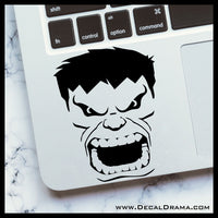 Incredible Hulk Face, Marvel Comics Avengers Vinyl Car/Laptop Decal