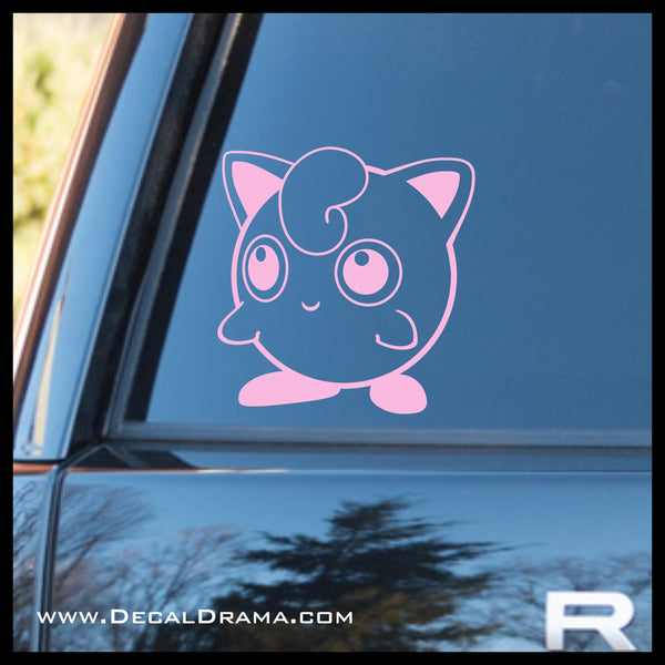 Jiggly Puff avatar Pokemon, PokemonGO Vinyl Car/Laptop Decal