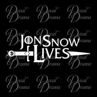 Jon Snow Lives, Long Claw Sword, GoT Game of Thrones-inspired Vinyl Car/Laptop Decal