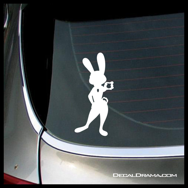 Judy Hopps silhouette, Zootopia-inspired Fan Art Vinyl Car/Laptop Decal