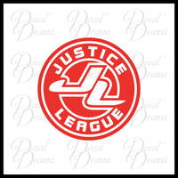 Justice League emblem, DC Comics-inspired Justice League Fan Art Vinyl Car/Laptop Decal