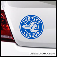 Justice League emblem, DC Comics-inspired Justice League Fan Art Vinyl Car/Laptop Decal