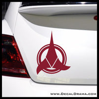 Klingon Empire emblem, Star Trek-inspired Vinyl Car/Laptop Decal