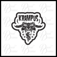 Krampus, Horned Demon of Christmas-time Vinyl Car/Laptop Decal