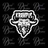 Krampus, Horned Demon of Christmas-time Vinyl Car/Laptop Decal