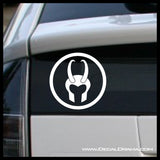 Loki Helmet emblem, Marvel Comics Avengers, Vinyl Car/Laptop Decal